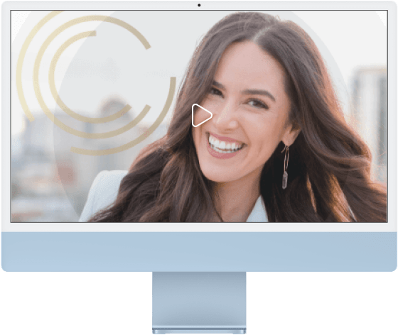 Masterclass preview with Anette Oran on an iMac screen